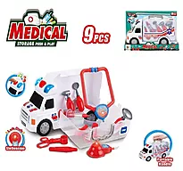 Ambulanse m/utstyr lyd & lys 34 cm