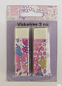 Viskelær 2 pk Grafitti