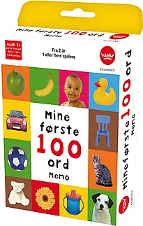 Kortspill 100 første ord - finn to like