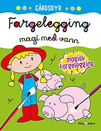 Aktivitetsbok gården magisk fargelegging