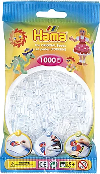 Perler Hama Midi 1000 stk gjennomsiktig