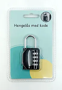 Hengelås sort 6 cm