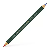 Fargeblyant Faber-Castell tykk rød/blå