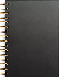 Spiralbok BURDE A5 linjer sort