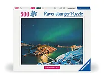 Puslespill 500 Nordlys i Bergsfjorden.