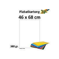 Plakatkartong 380gr. 48x68 cm hvit