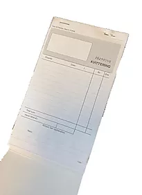 Kvitteringsblokk EMO 10,2x15 2ex selvkop