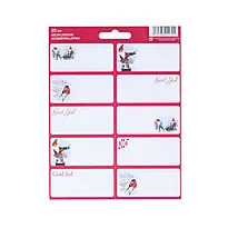 Merkelapper 20 stk stickers rød/grønn