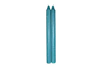 Kronelys 29cm mørk turkis