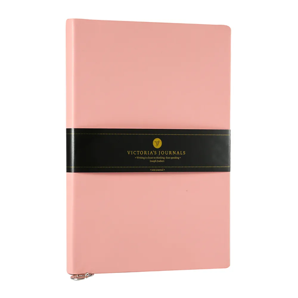 Notatbok VJ Smyth Flexy A5 linjer rosa
