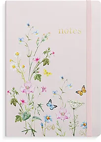 Notatbok BURDE Deluxe A5 pink meadow