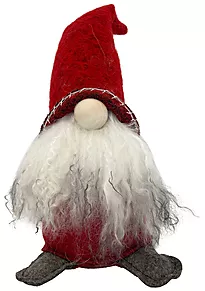 Nesenisse ullskjegg 34,5cm rød