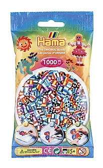 Perler Hama Midi 1000 stk stripe miks 90