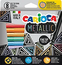 Tusjer Carioca metallic 8 stk