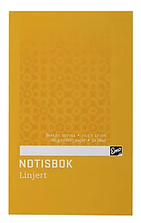 Notisbok EMO 10,5x17cm 32 blad linjer