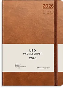 Ukekalender GRIEG Leo A5 Lite 26 cognac