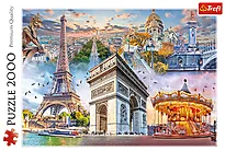 Puslespill 2000 Trefl Helg i Paris