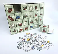 Adventskalender puslespill 1000