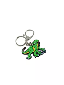 Nøkkelring dinosaur, grønn