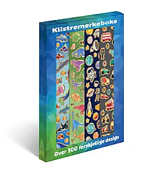Klistremerkeboks m/300 stickers blå