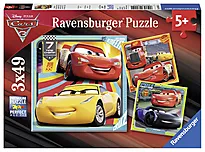 Puslespill 3x49 WD Cars 3