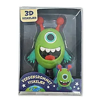 Viskelær pulsle 3D Alien