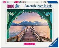 Puslespill 1000 Gangbro ved Lac d'Annecy