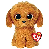 Bamse TY Noodles hund gylden 15,5 cm