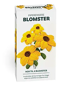 Hobbysett piperenserblomst 4stk solsikke