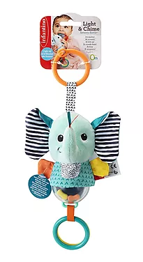 Rangle Infantino elefant myk m/lyd & lys