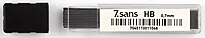 Blyantmine 7sans 0,7mm hb grå 12 miner