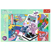 Puslespill 100 Trefl WD Lilo & Stich