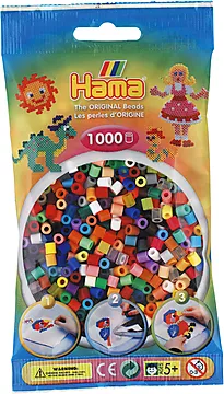 Perler Hama Midi 1000 stk fargemiks 68