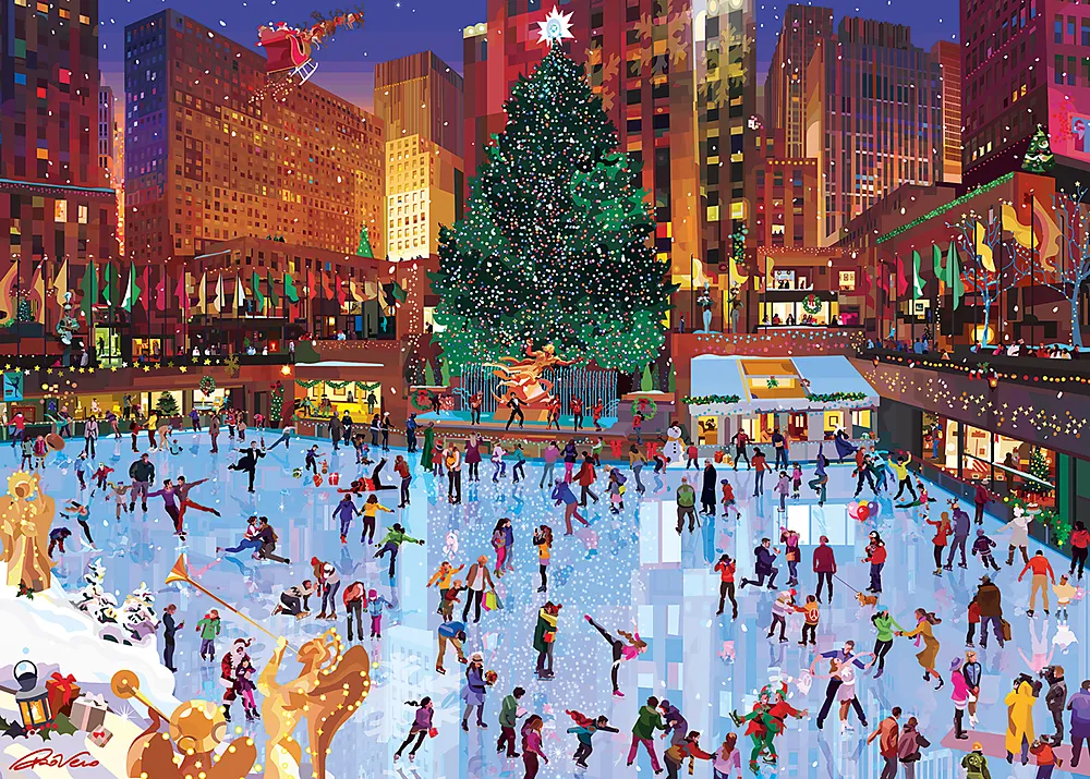 Puslespill 1000 Rockefeller Center Glede