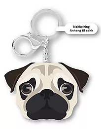 Nøkkelring PU hund