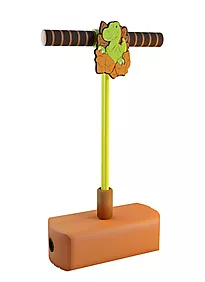 Hoppestokk Pogo dinosaur oransje