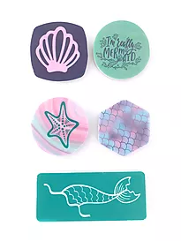 Viskelær 5 pakk Mermaid