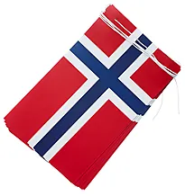 Flaggrekke papir 3 m