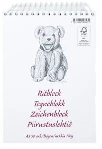 Tegneblokk A5 170 g Hund