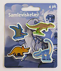 Samleviskelær 4 pk Dinosaur