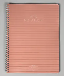 Spiralhefte ARK A4 70g 80bl linjer rosa