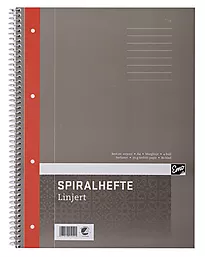 Spiralhefte EMO A4 70g 80 blad linjer