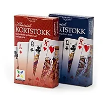 Kortstokk klassisk rød eller blå