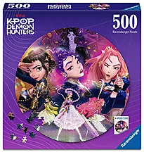 Puslespill 500 rund KPop Demon Hunters