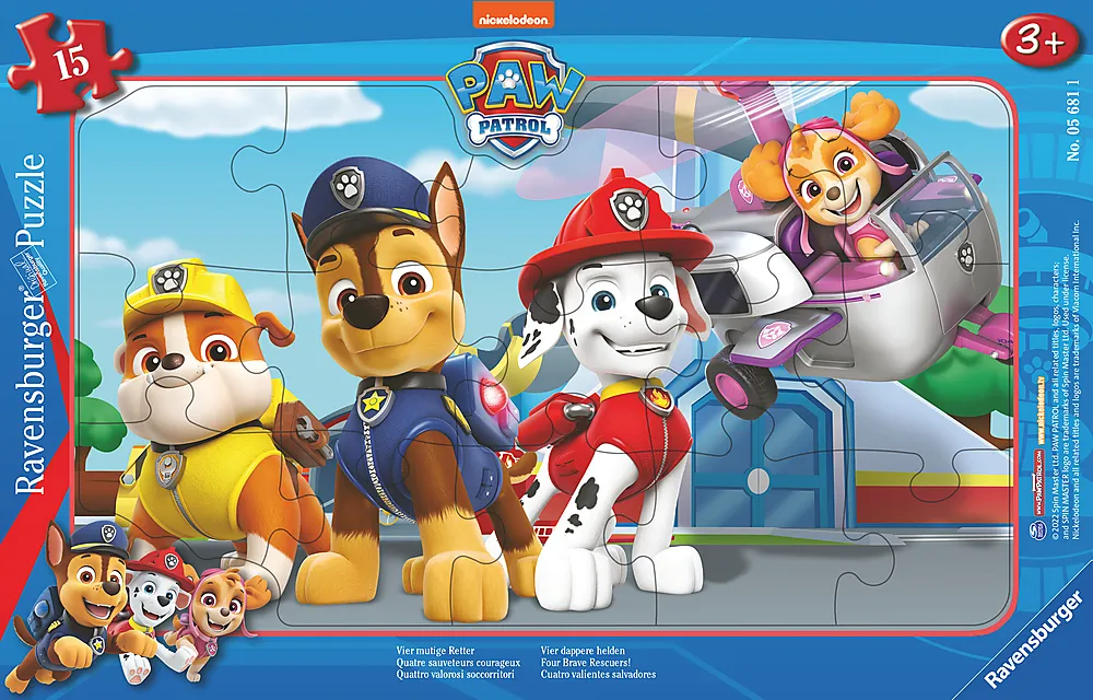 Puslespill 15 Paw Patrol redningsmenn