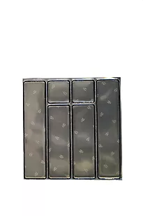 Klistrerefleks striper sort lite