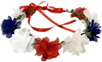 Hodepynt 17.mai krans m/blomster