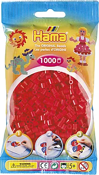 Perler Hama Midi 1000 stk rød