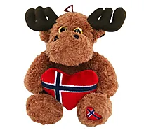 Elg med flagghjerte