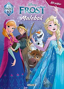 Malebok Frost m/klistremerker